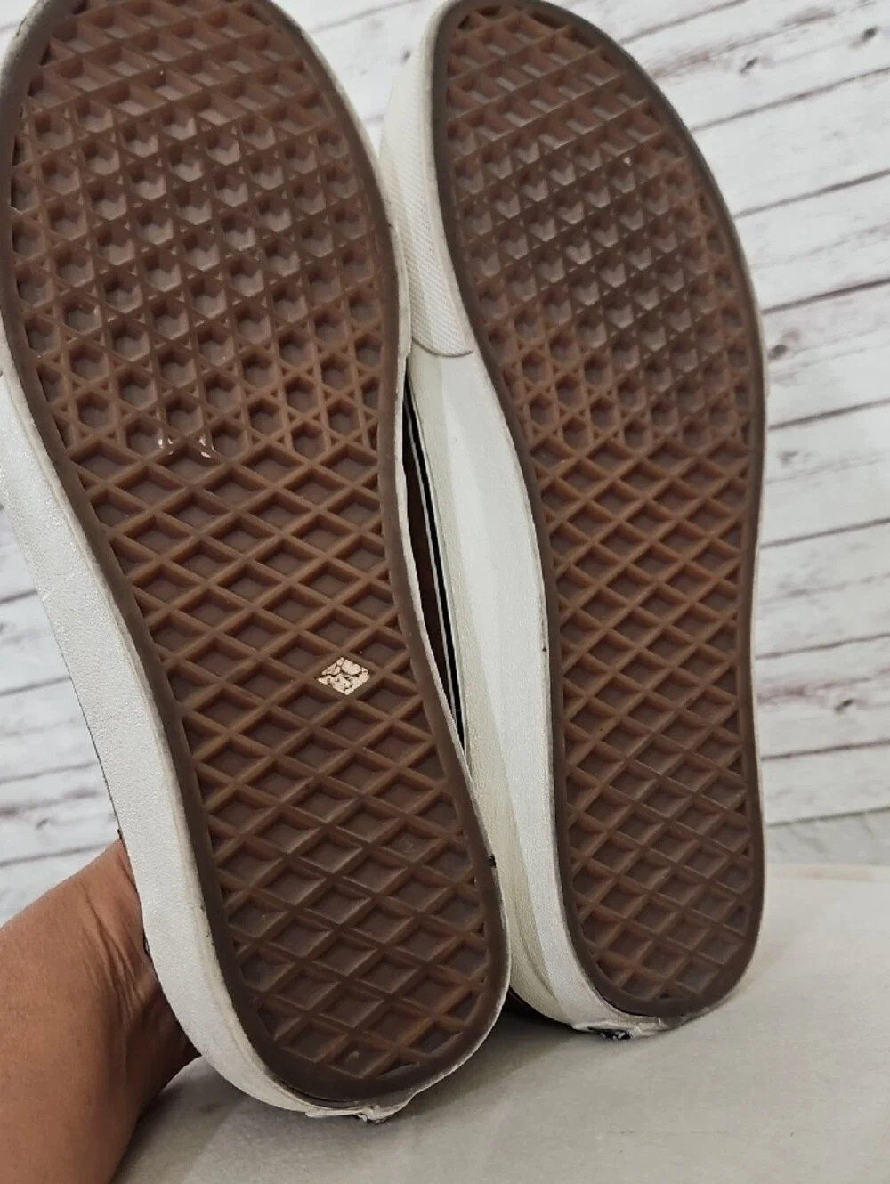Vans Brown Suede Slip-On Lace-Up Loafers